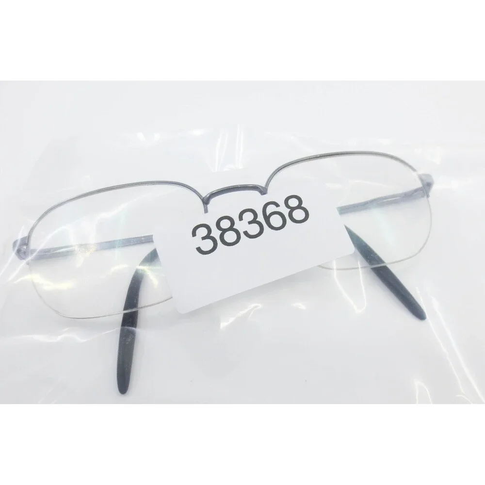Nikon 4015T 4014 Titanium Oval Eyeglasses Gunmetal Grey Frames 53-19-140